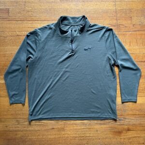 Nike‎ Dri-FIT Pullover Training Top Half Zip Long Sleeve Olive M